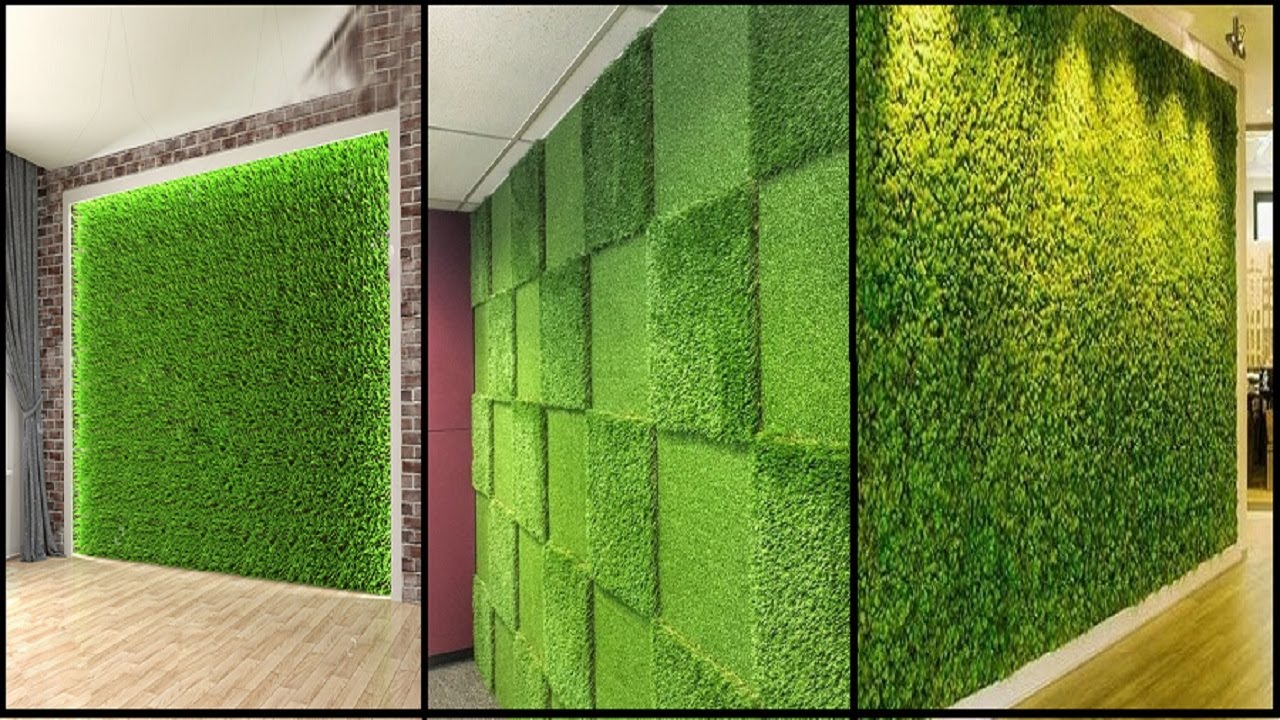 How to decorate walls with artificial grass Complete Gardering