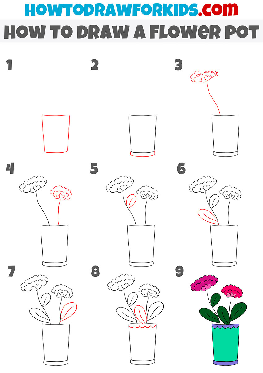 How To Make A Flower Pot Step By Step